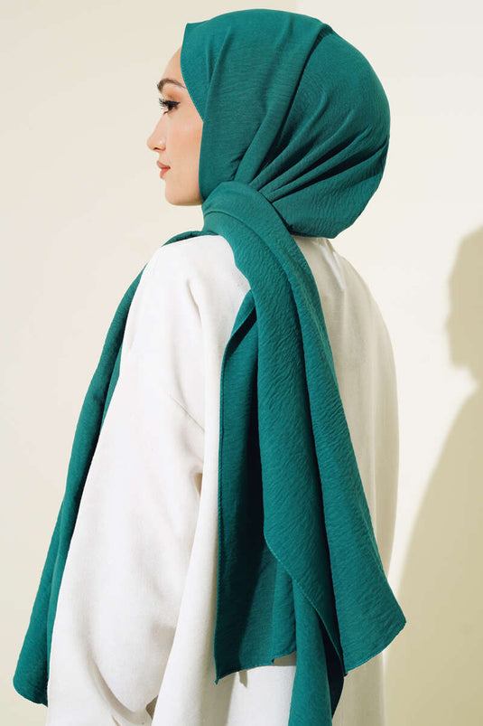 Baumwollschal, Seidenserie, Mint