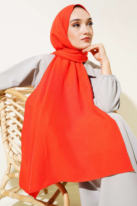 Châle en coton Cazz, série Soie, motif fleur de grenade