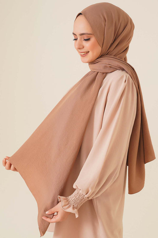 Pamuk Cazz Şal İpek Serisi Toprak