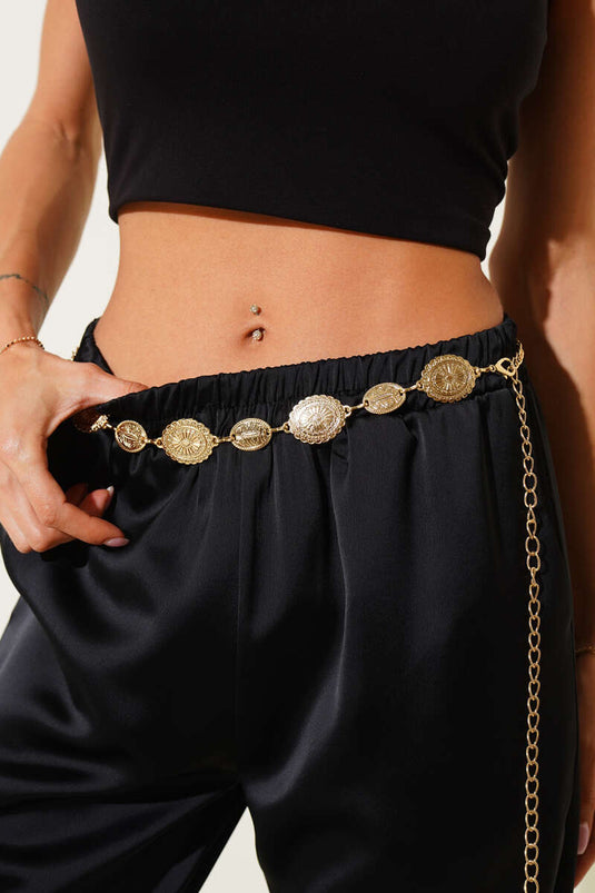 Ceinture à maillons en or