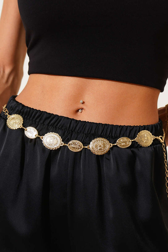 Ceinture à maillons en or