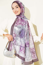 Écharpe En Modal À Motif Papelya Lilas