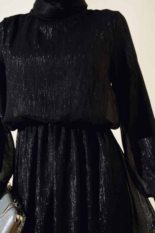 Robe Tulle Brillant Noir