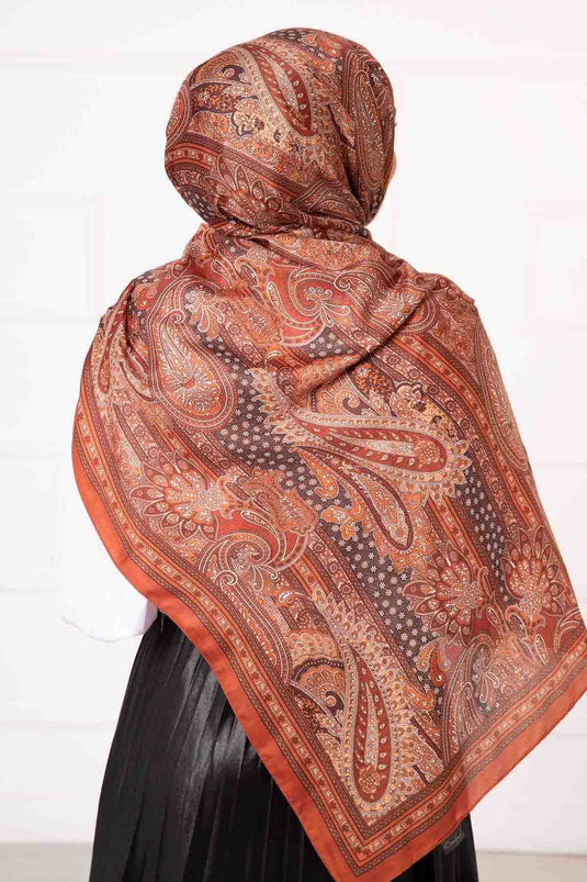 Passport Patterned Cotton Scarf -14