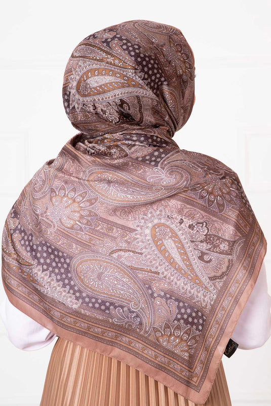 Passport Patterned Cotton Scarf -17