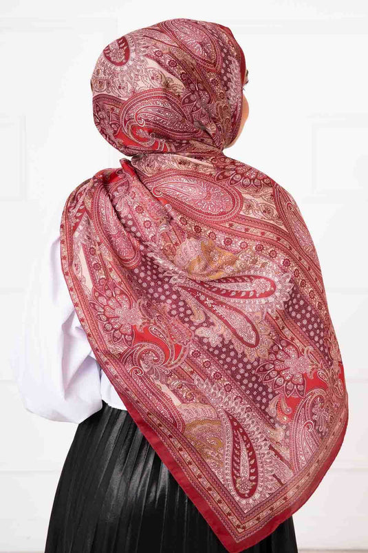 Passport Patterned Cotton Scarf -2