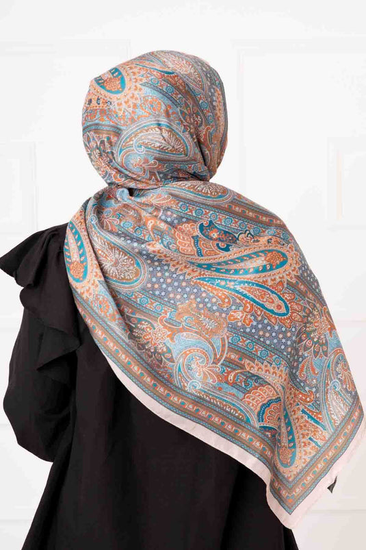 Passport Patterned Cotton Scarf -6