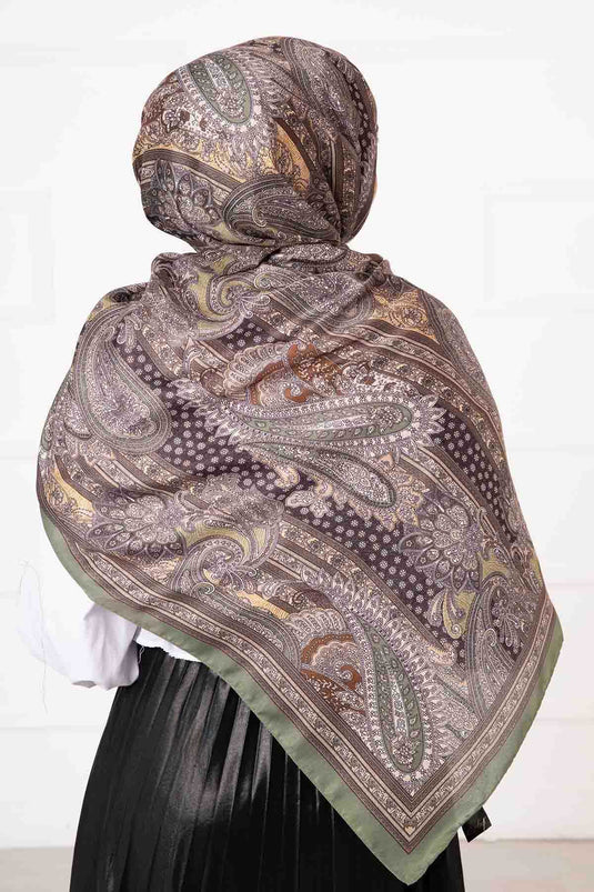 Passport Patterned Cotton Scarf -9