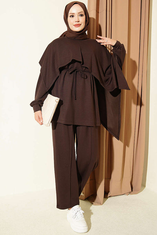 Doppelset Aus Modal Mit Cape-Details