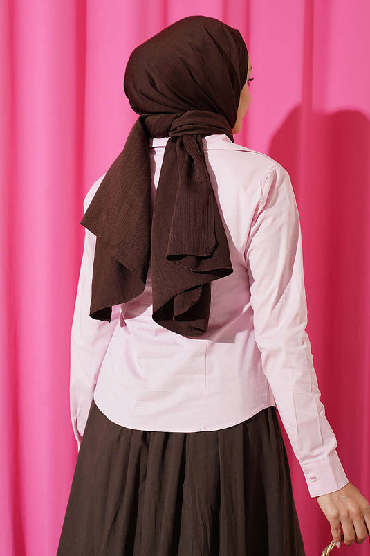 Rosa Hemd Mit Knopf-Details