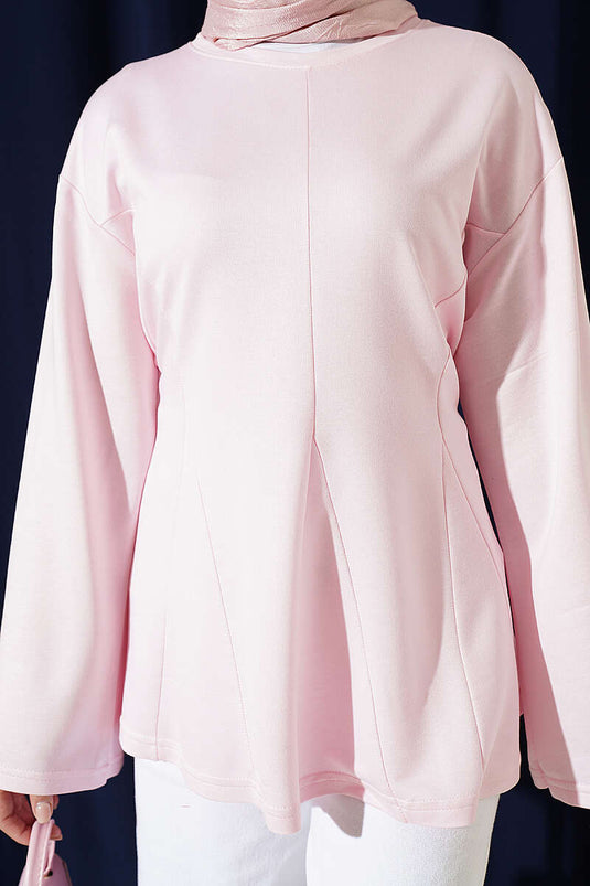 Tunique Rose À Franges Et À Nouer