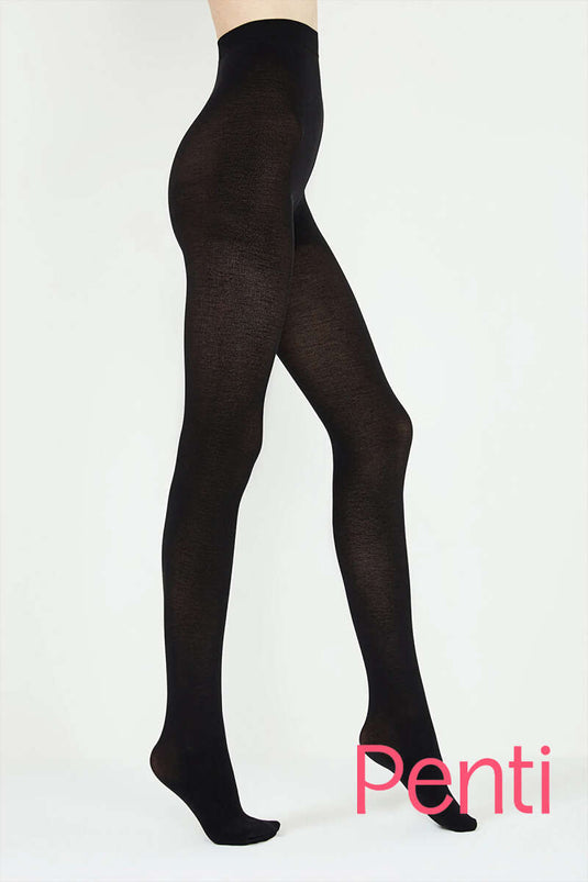 جوارب قطنية من بنتي 500 باللون الأسود