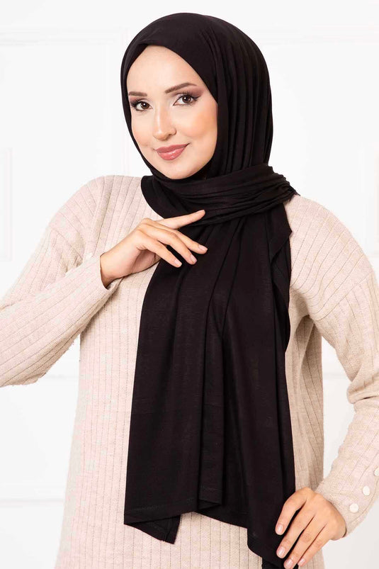 Combed Shawl Black