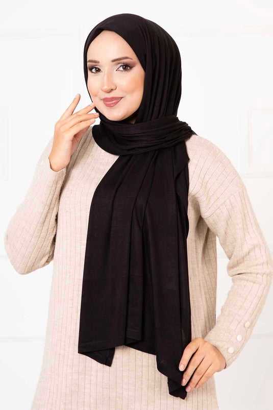 Combed Shawl Black