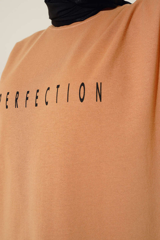 Perfection Baskılı Tunik Camel