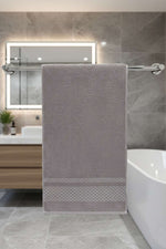 Serviette À Motif Petek Gris