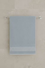 Serviette À Motif Nid D'abeille Bleue