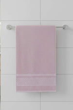 Serviette À Motif Nid D'abeille Couleur Poudre