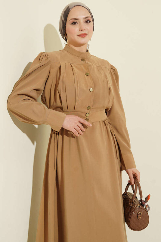 Kleid-Set mit Plüsch-Details, Ölwiesengrün