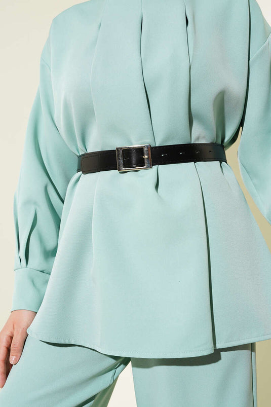 Pileli Kemerli Salaş İkili Takım Mint