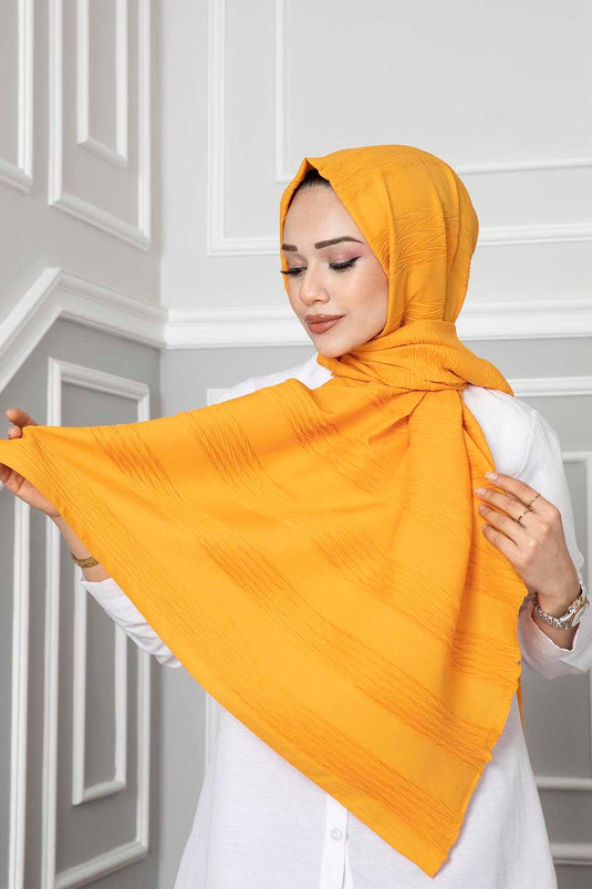 Piliseli Şal Açık Hardal