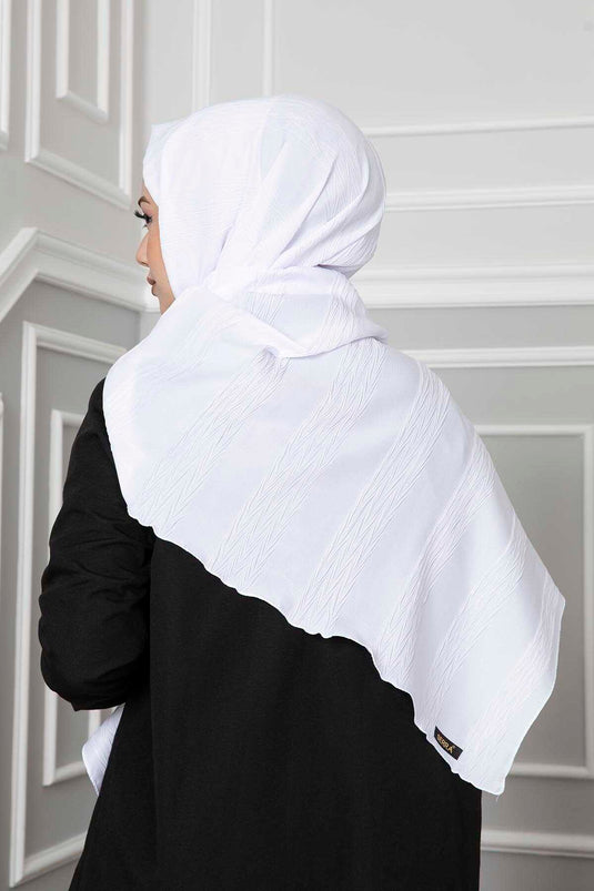 Piliseli Şal Beyaz