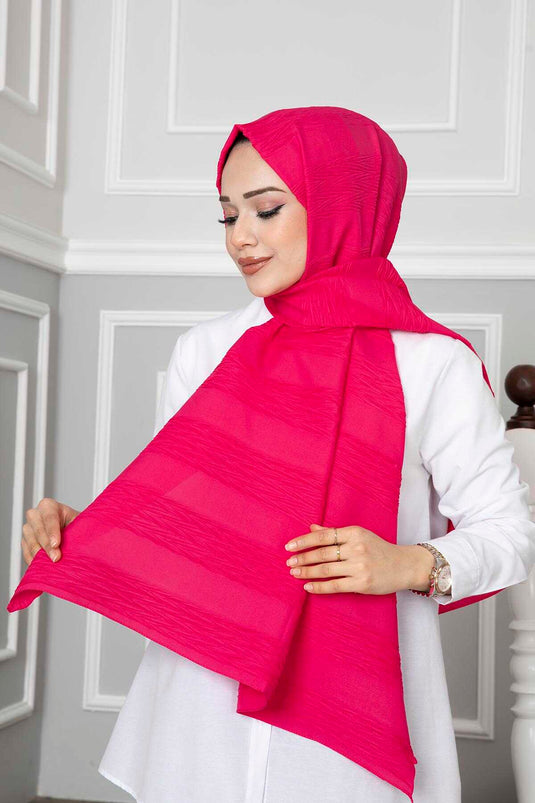 Piliseli Şal Fuşya