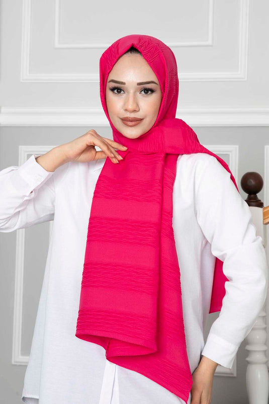 Piliseli Şal Fuşya