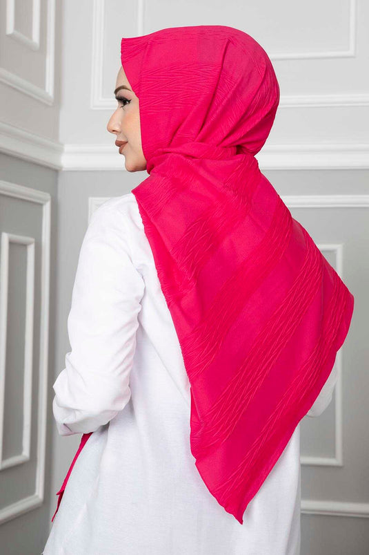 Piliseli Şal Fuşya