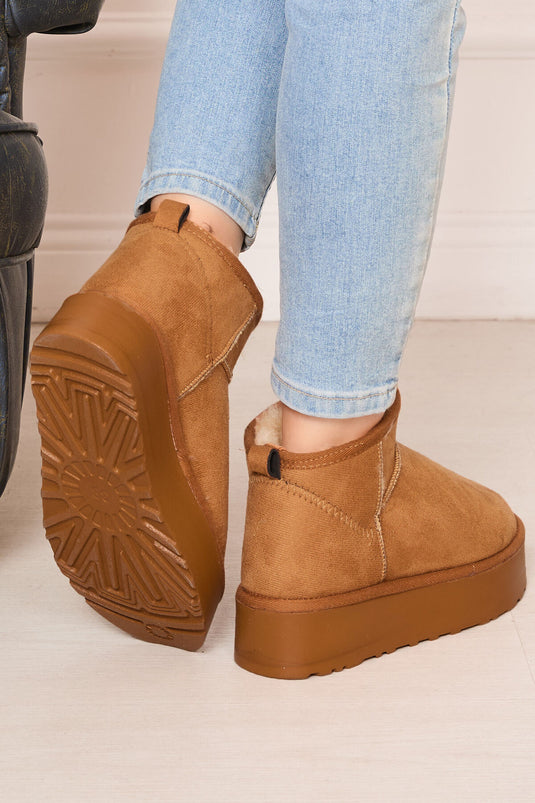 Platform Taban İçi Kürklü Bot Taba