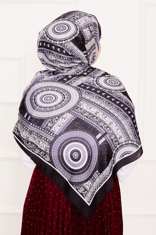 Plato Patterned Soft Shawl -13