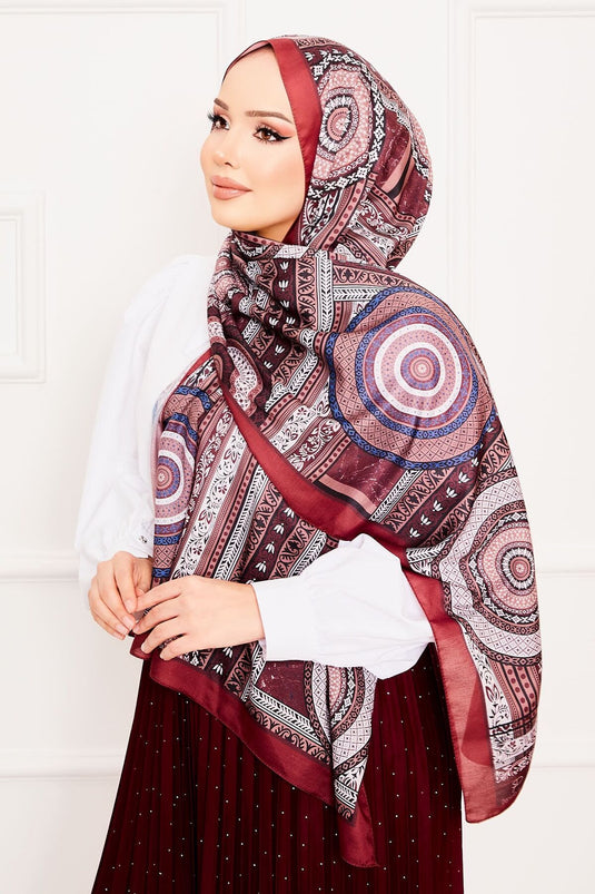 شال أفلاطون الناعم المنقوش -19