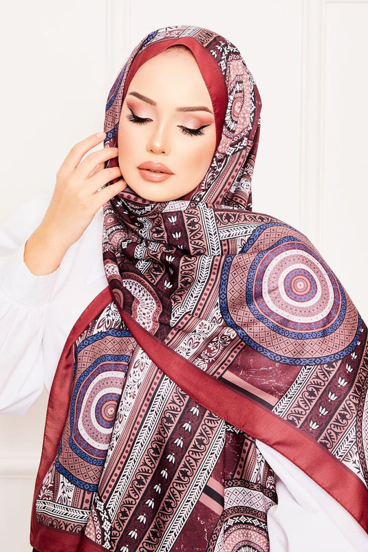 Plato Patterned Soft Shawl -19