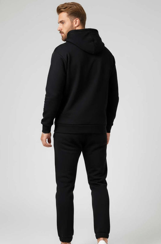 Ensemble de survêtement pour homme à capuche Polar noir