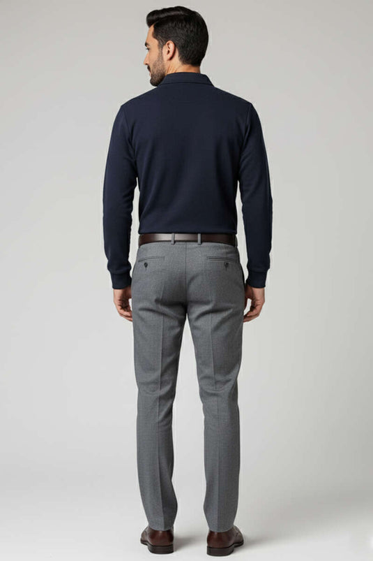 Polo Collar Button-Down Men's Sweatshirt Parliament