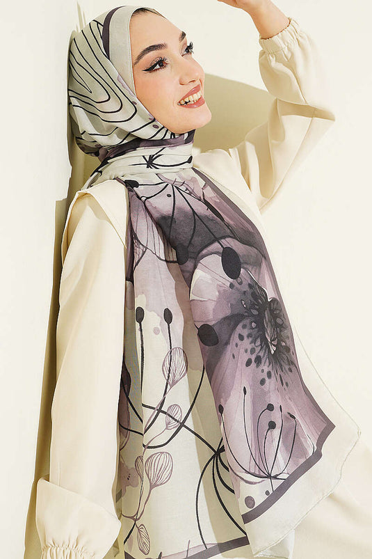 Poppy Desen Liva Modal Sciarpa Verde Acqua