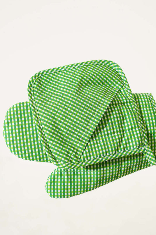 Pötikare Fırın Eldiveni ve Tutacak Seti Yeşil