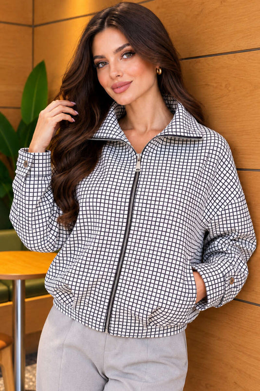 Witte Oversized Pötikare Jas