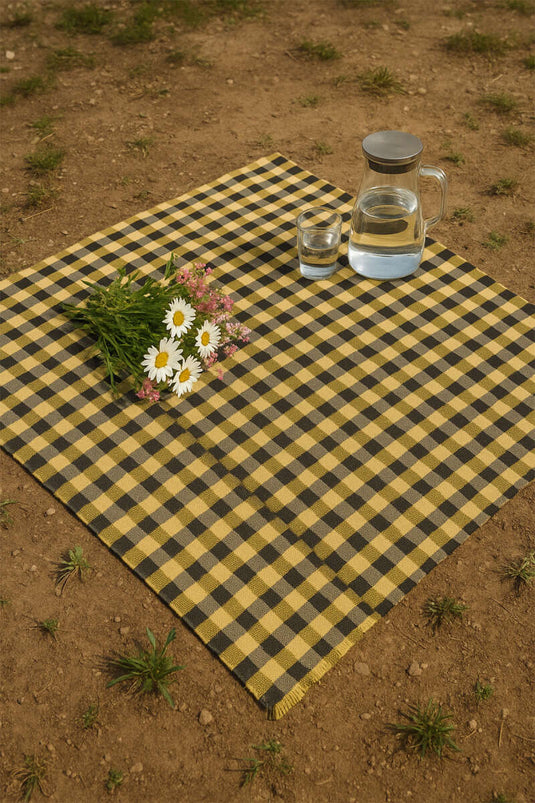 Pötikare Piknik Örtüsü Sarı