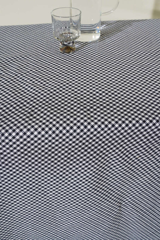 Karierte Picknicktischdecke, Marineblau