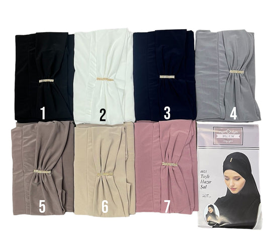 Pratic Hijab With Stones