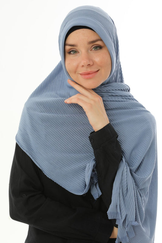 Praktischer Plissee-Hijab