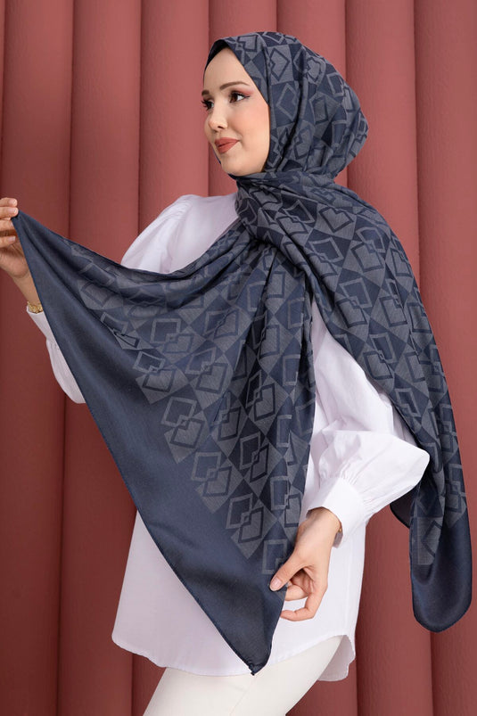 سلسلة شالات جكار ديزاين بريميوم باللون النيلي