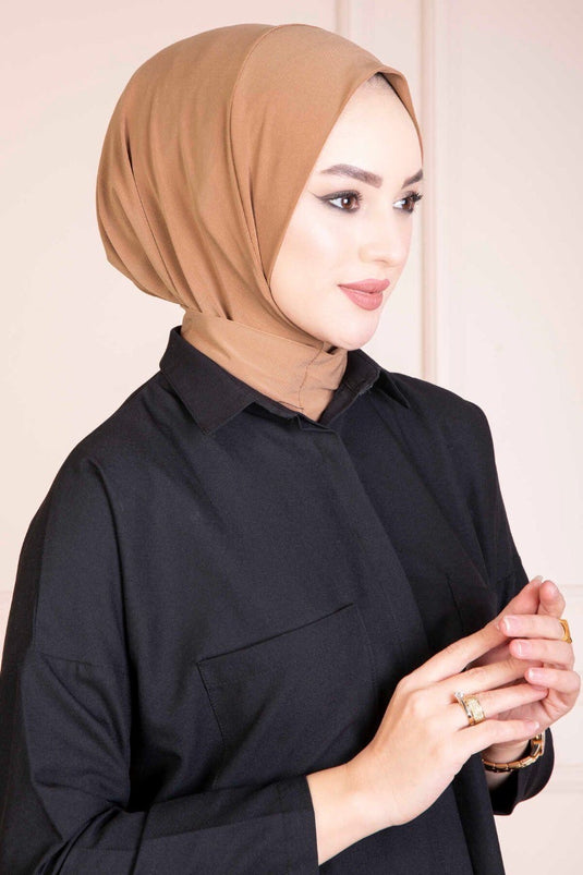 Premium jersey hijab med knap