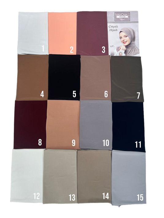 Premium jersey hijab met knoop