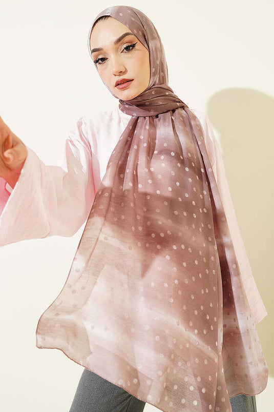 وشاح متدرج منقط بلاتيه
