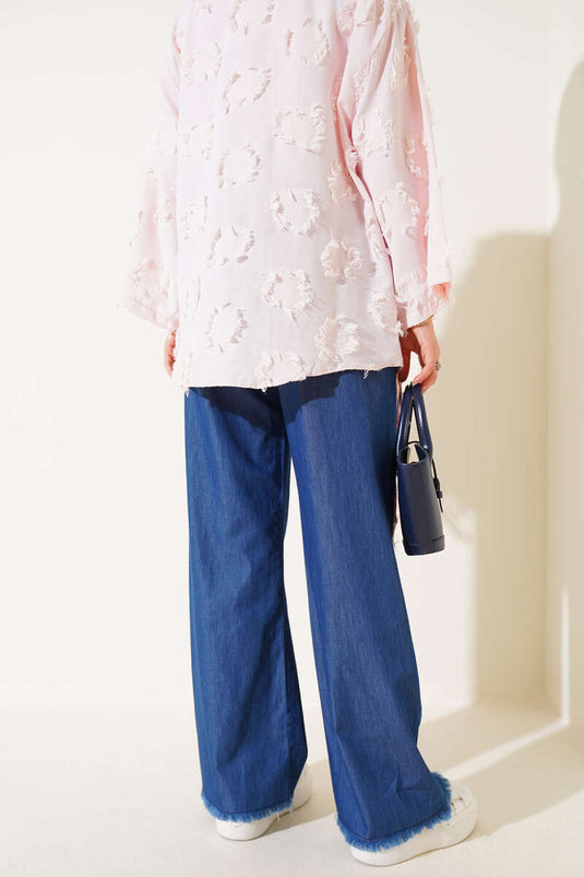 Püskül Detaylı Pantolon Kot