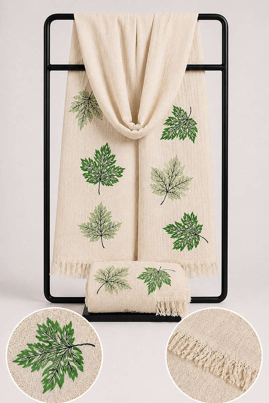 Ensemble De 8 Serviettes De Plage En Muslin À Franges
