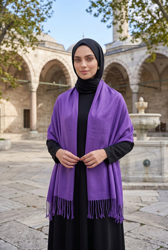 Écharpe À Franges Pour Épaule Violet