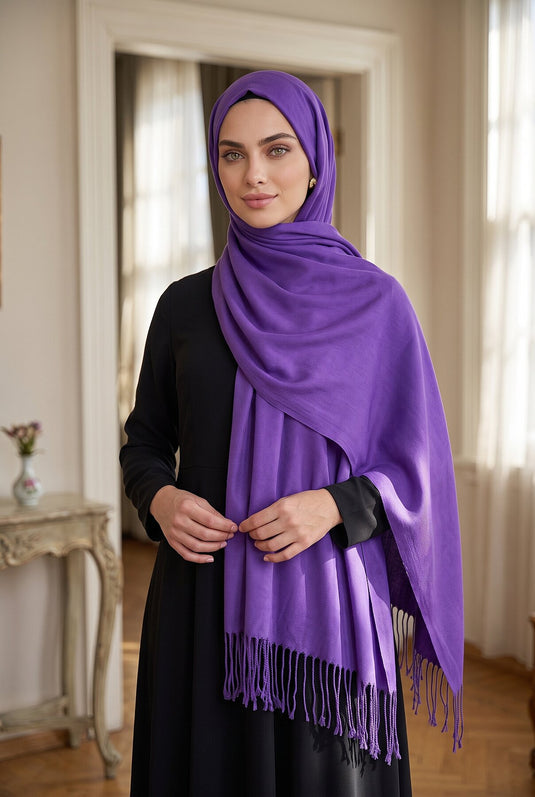 Écharpe À Franges Pour Épaule Violet